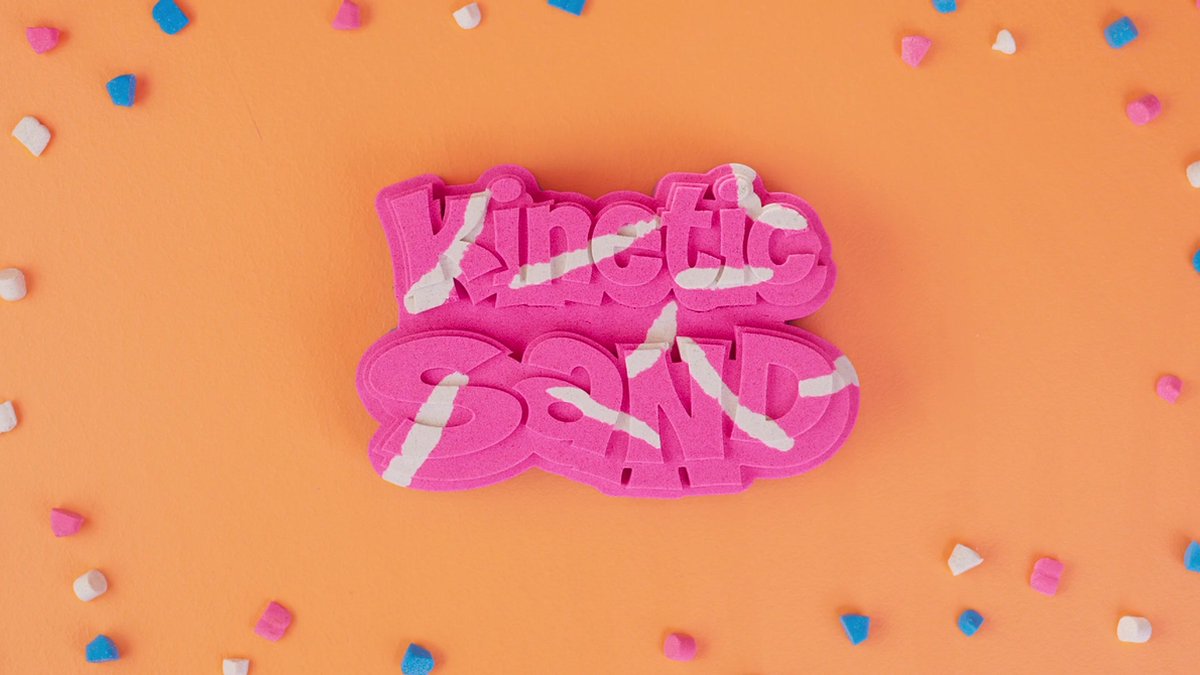 Kinetic Sand IJsset met 396g Blauw, Roze en Wit Zand