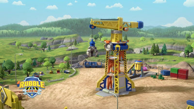 Rubble & Crew Kinetic Speelset Bouwplaats met Kraantoren