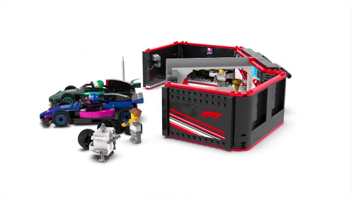 LEGO City F1 Garage met Mercedes-AMG & Alpine Auto's - 60444