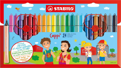 STABILO Cappi Viltstiften Set - 24 Kleuren