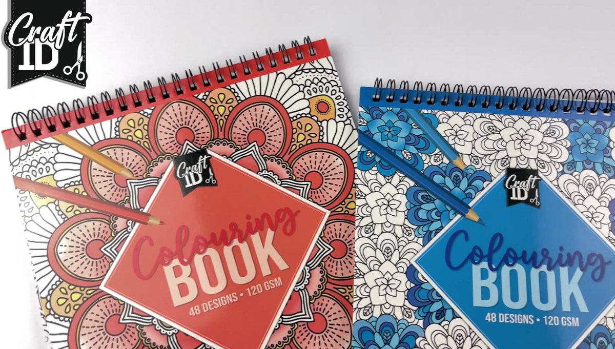 Craft ID Mandala Kleurboek Set voor Volwassenen - 2 Stuks