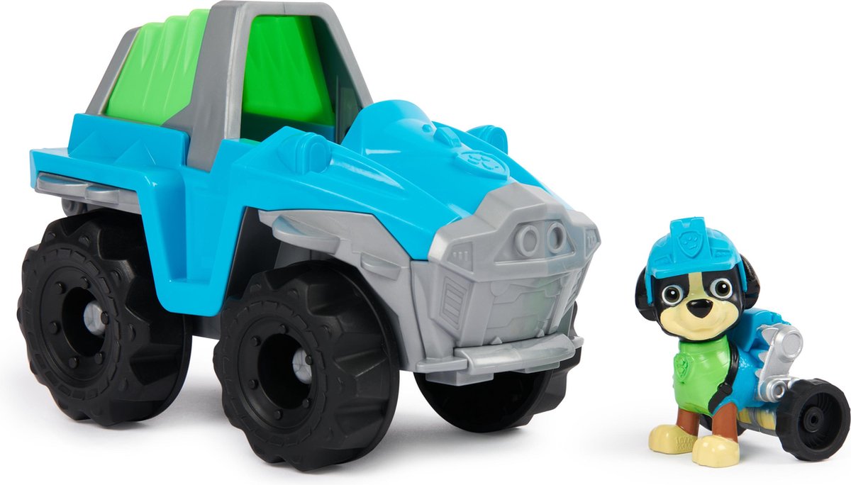 PAW Patrol Rex Voertuig en Speelfiguur - 15 cm