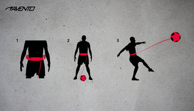 Avento Voetbalvaardigheidstrainer Zwart/Rood