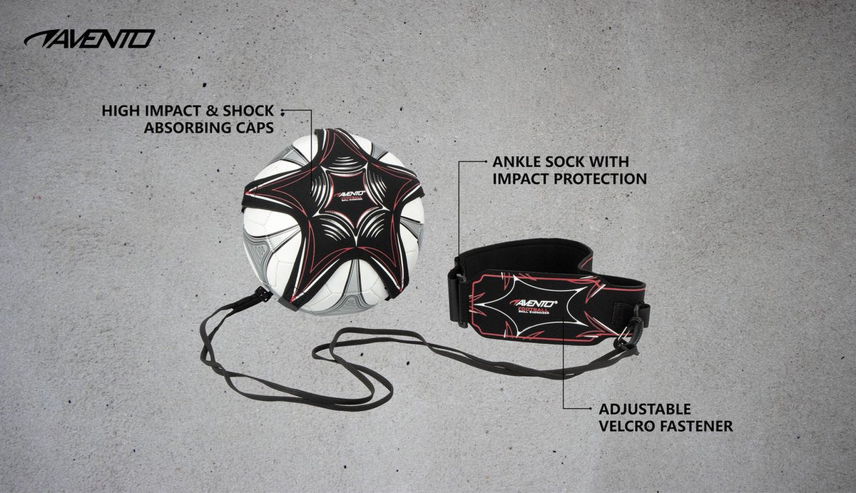 Avento Voetbalvaardigheidstrainer Zwart/Rood