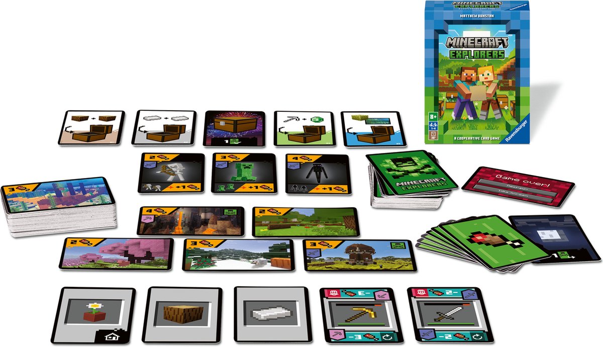 Ravensburger Minecraft Explorers - Coöperatief Kaartspel voor Kids