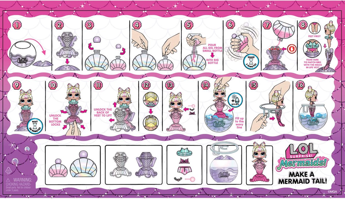 L.O.L. Surprise! Mini Zeemeermin Poppen - Verrassing