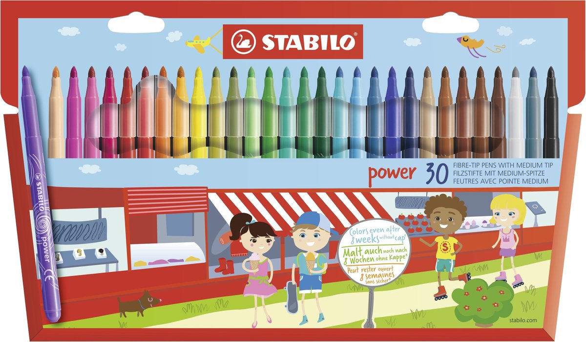 STABILO Power 30-delige Viltstiftenset