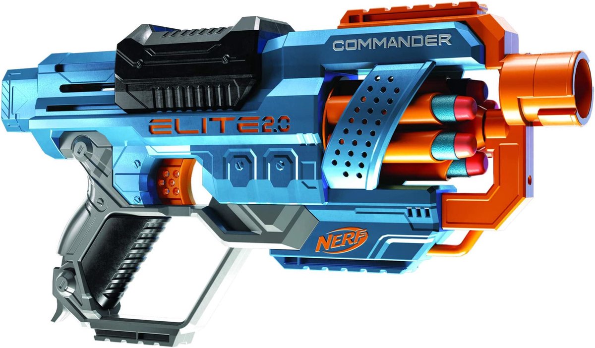 NERF Elite 2.0 Commander RD 6 Blaster - Direct Leverbaar