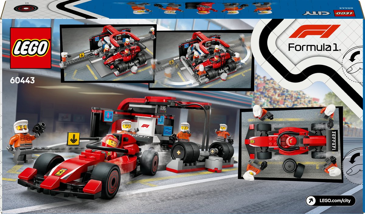 LEGO City Ferrari F1 Pitstop Team - 60443