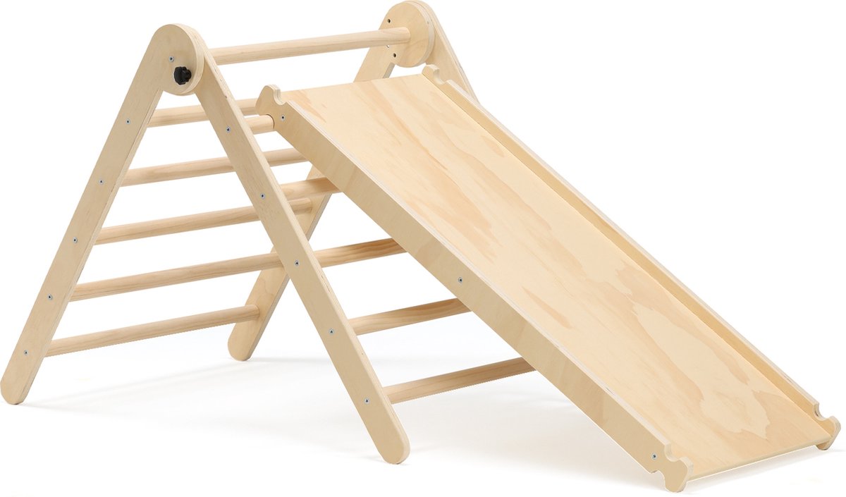 Driehoek Mooiys Klimrek met Glijbaan en Klimboog