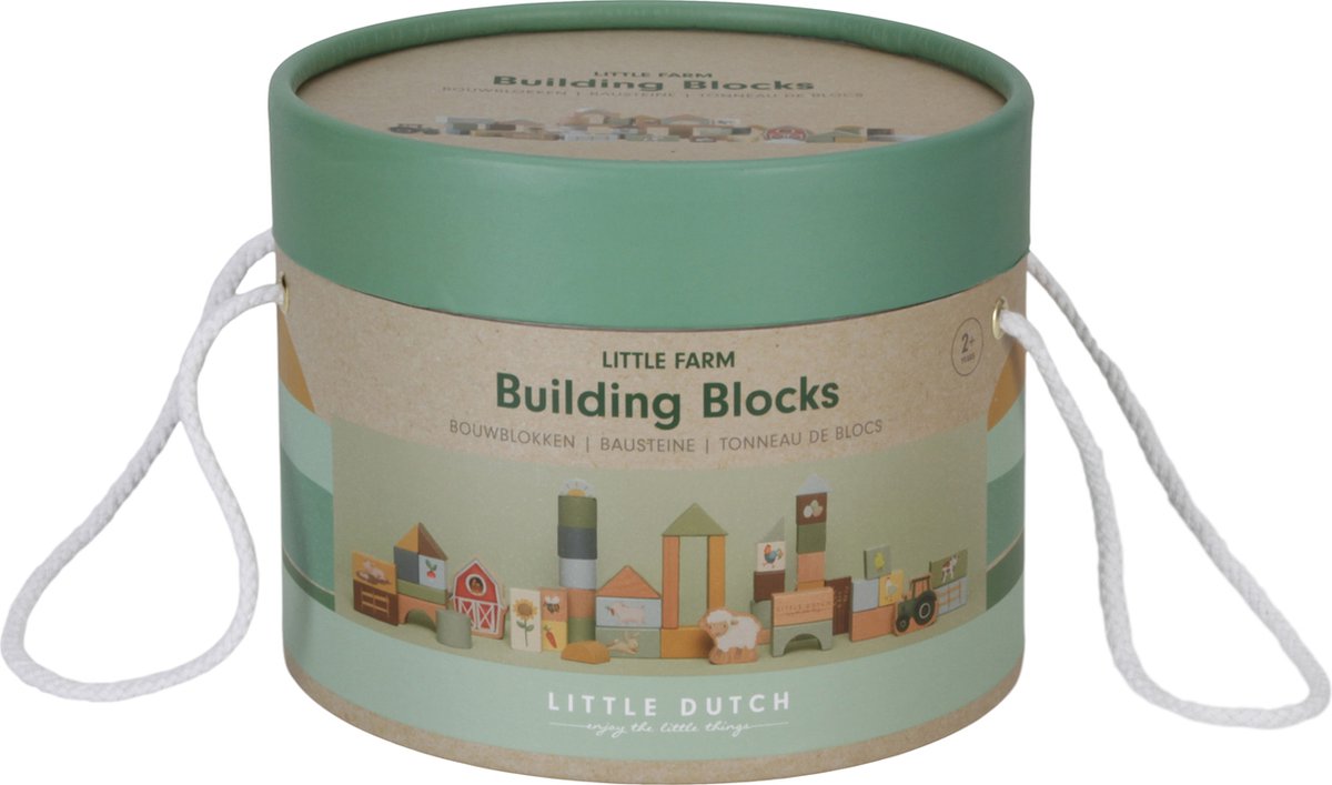 Little Dutch Little Farm - FSC Blokken & Tonnen Set