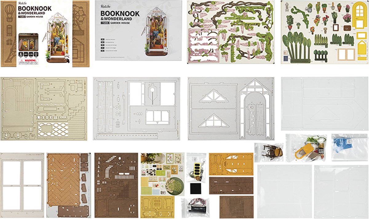 Robotime Rolife Boekhoek Miniatuur Tuin Huis - TGB06 DIY