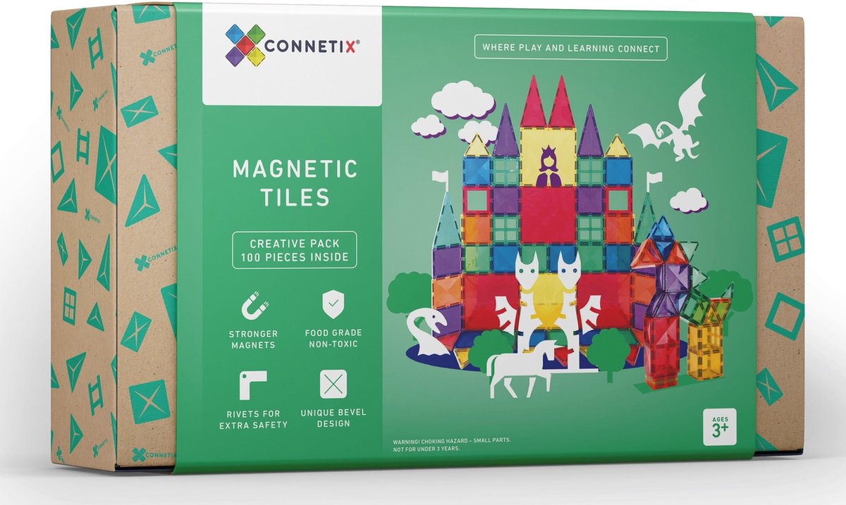 Connetix Baan Run Set - 92-delig Magnetisch Bouwpakket