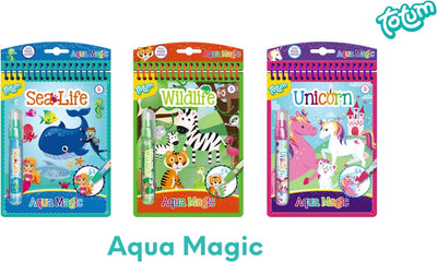Totum Aqua Magic Kleurboek Zeeleven - Herbruikbaar 16x21 cm
