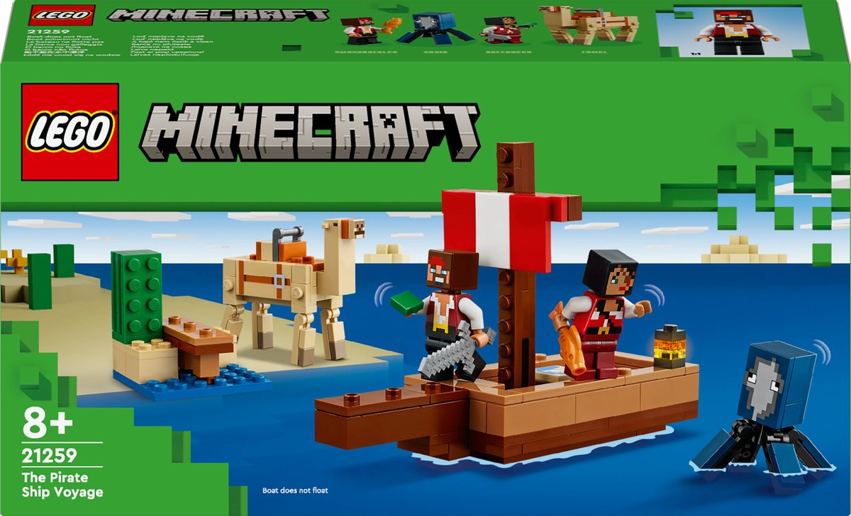 LEGO Minecraft Piratenschip Avontuur - 21259