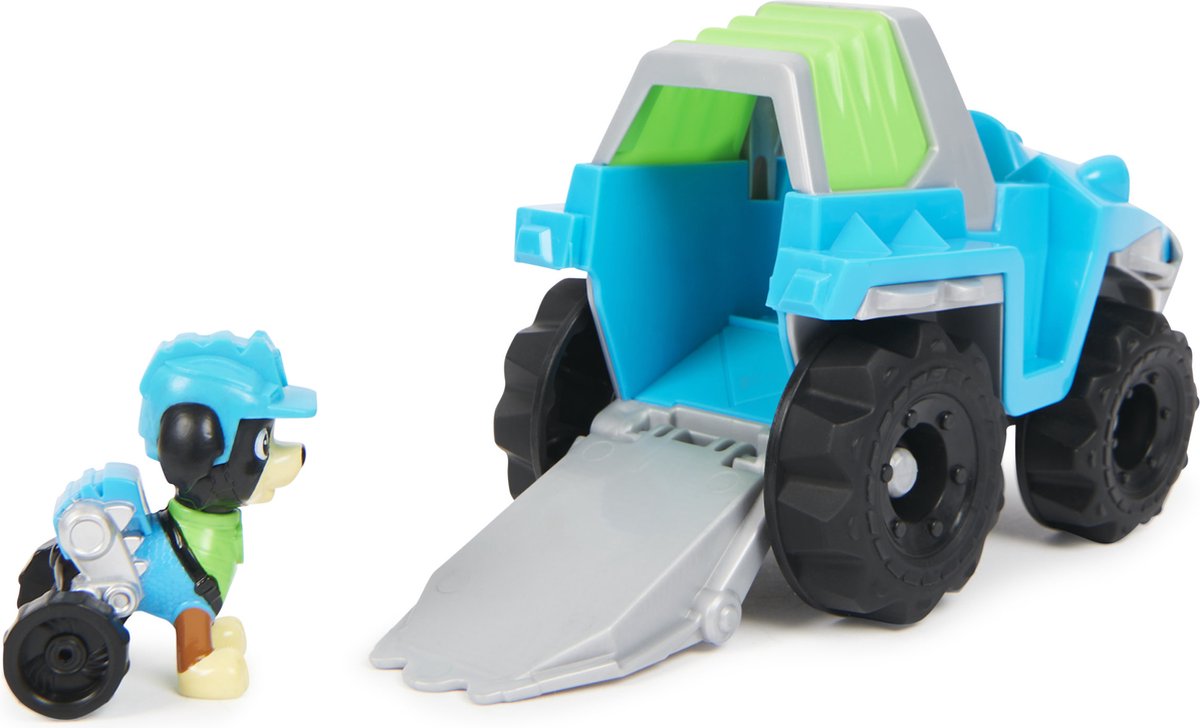 PAW Patrol Rex Voertuig en Speelfiguur - 15 cm