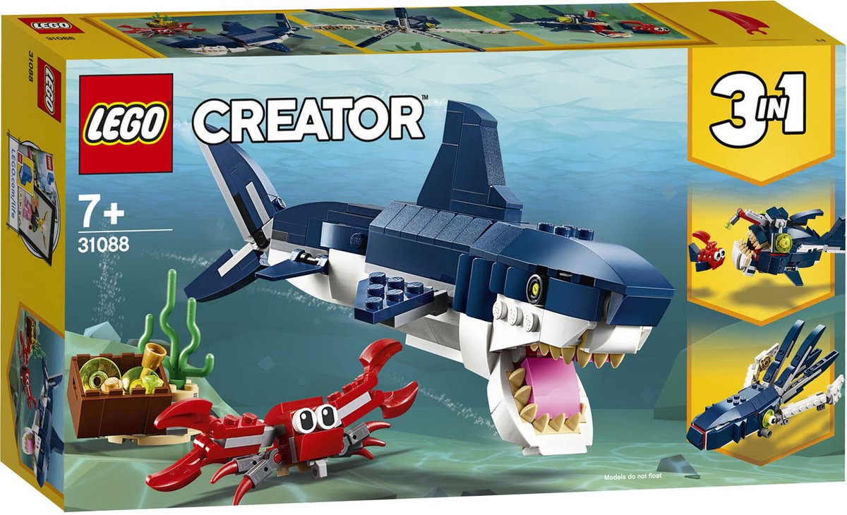 LEGO Creator 3-in-1 Onderwater Wezens - 31088