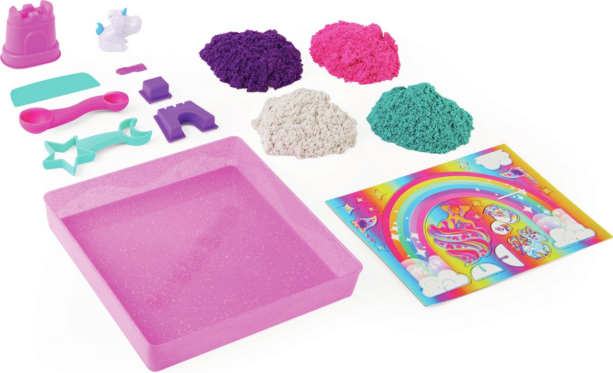 Kinetic Sand Shimmer Unicorn Kasteelset met 907g Zand