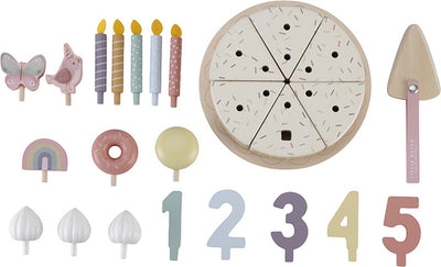 Little Dutch Houten Verjaardagstaart Roze FSC