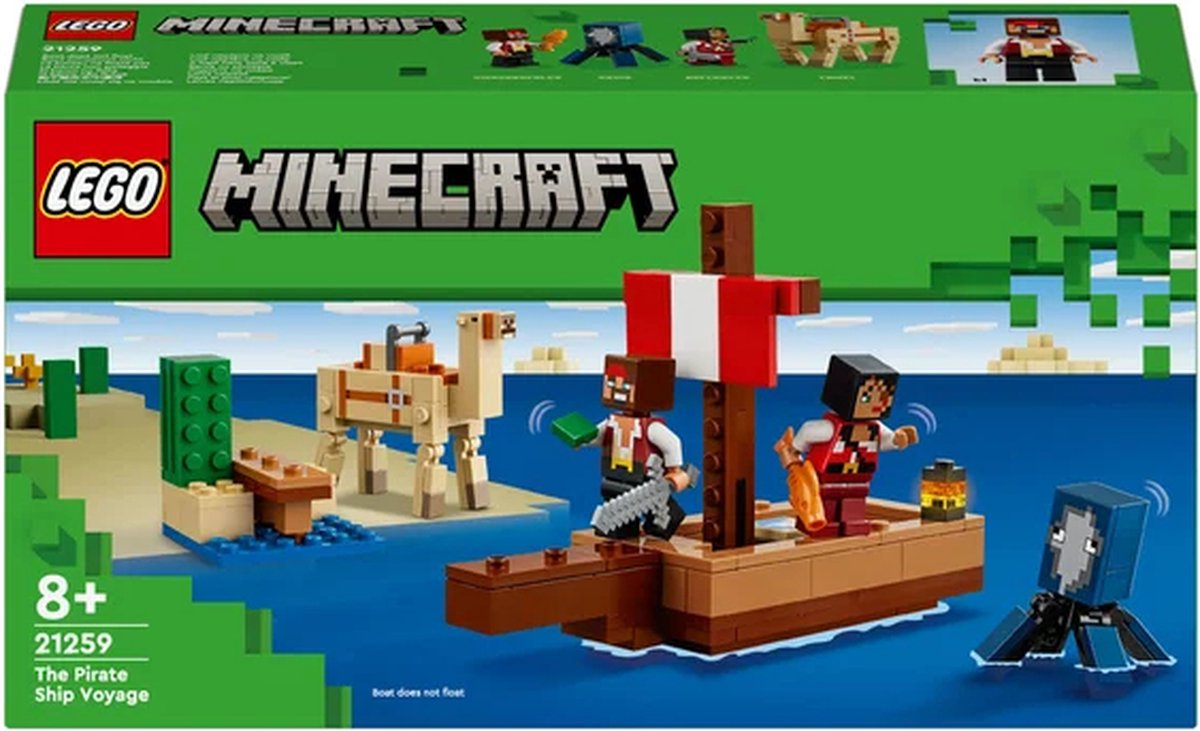 LEGO Minecraft Piratenschip Avontuur - 21259