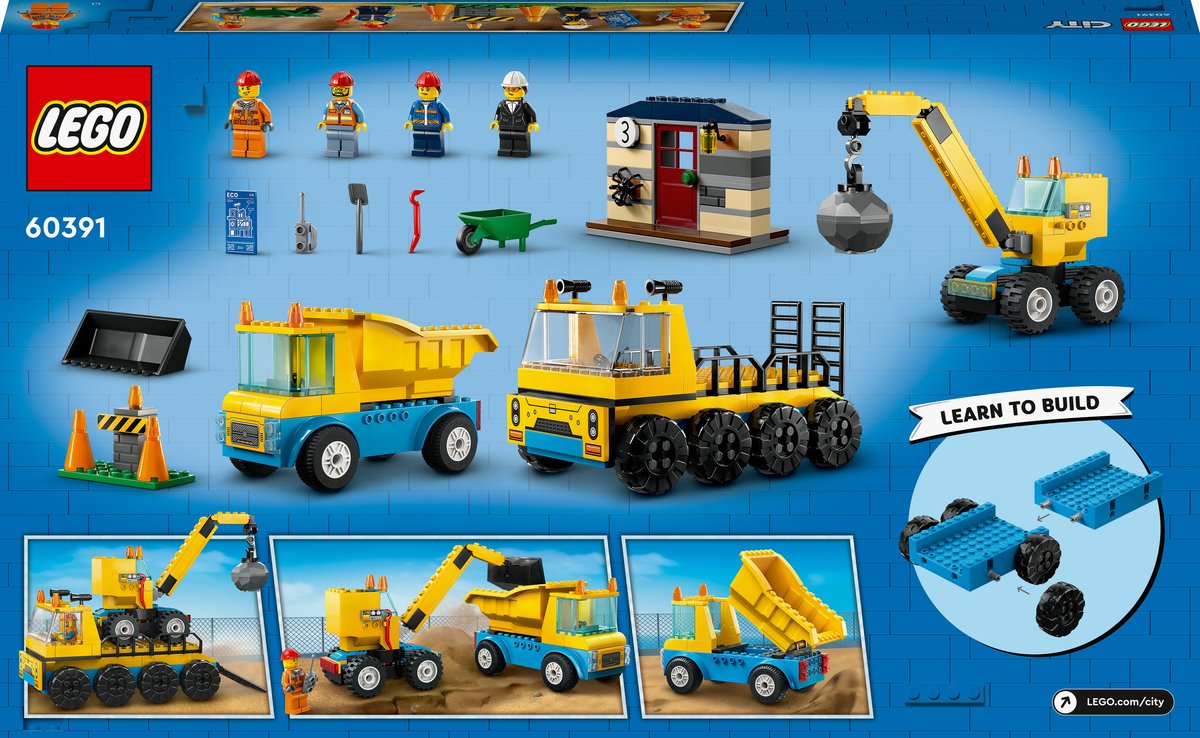 LEGO City Bouw- en Sloopvoertuigen Set - 60391