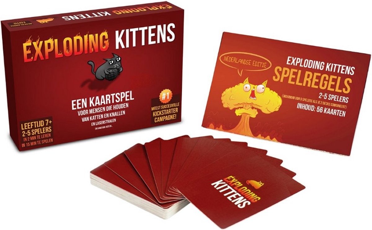 Exploding Kittens - Hilarisch Kaartspel voor het Hele Gezin