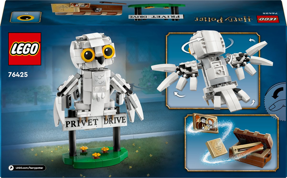 LEGO Harry Potter Hedwig op Ligusterlaan 4 - 76425