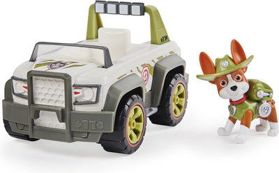 PAW Patrol Tracker Voertuig met Verzamelbare Figurine - 15 cm