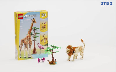 LEGO Creator Safari Dieren 3-in-1: Giraf, Leeuw & Gazellen