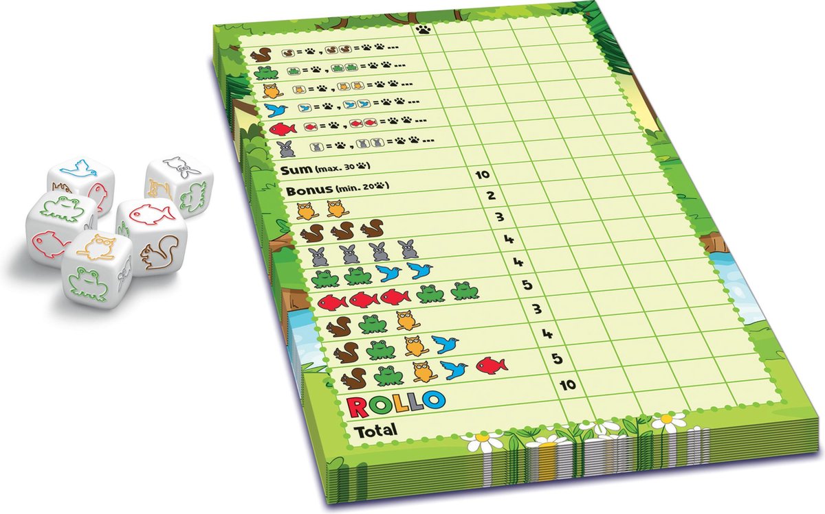 Hutch Rollo Yahtzee Dierenspel - Dobbelspel