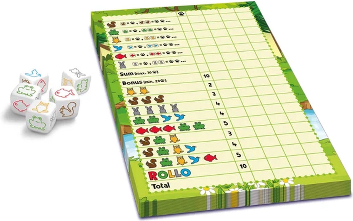 Hutch Rollo Yahtzee Dierenspel - Dobbelspel
