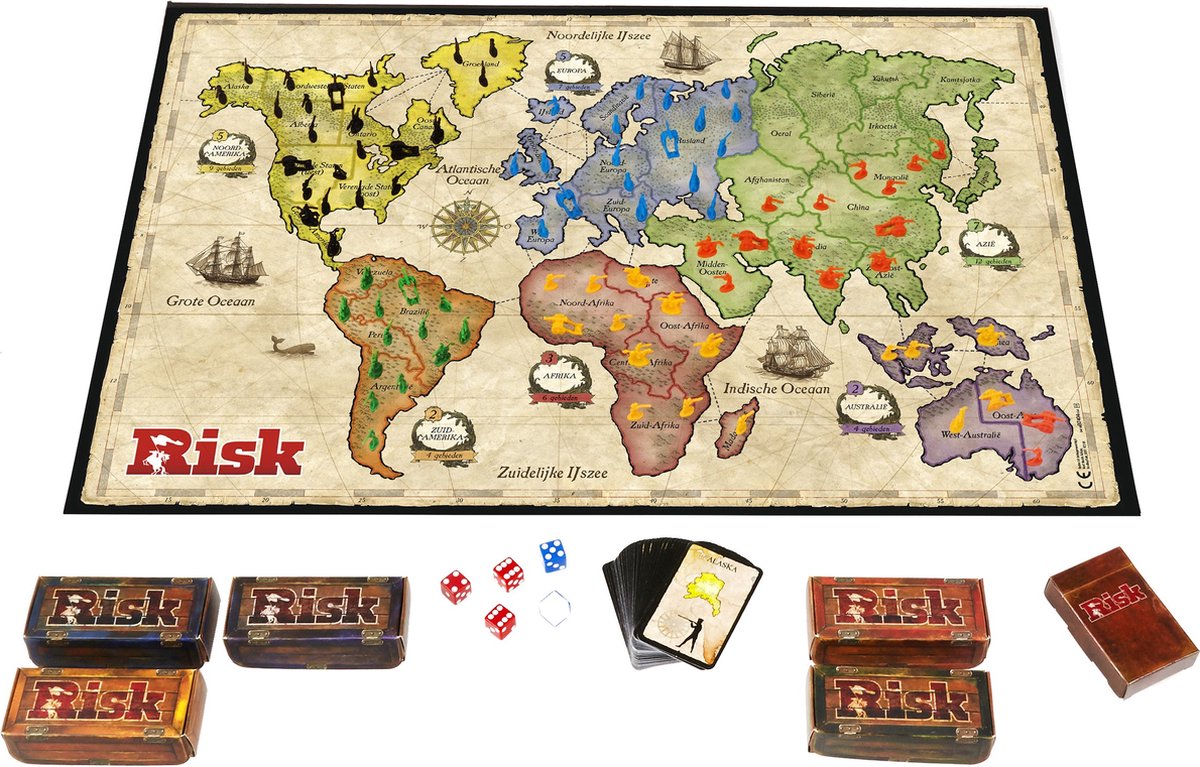 Hasbro Gaming Risk - Strategisch Bordspel Avontuur