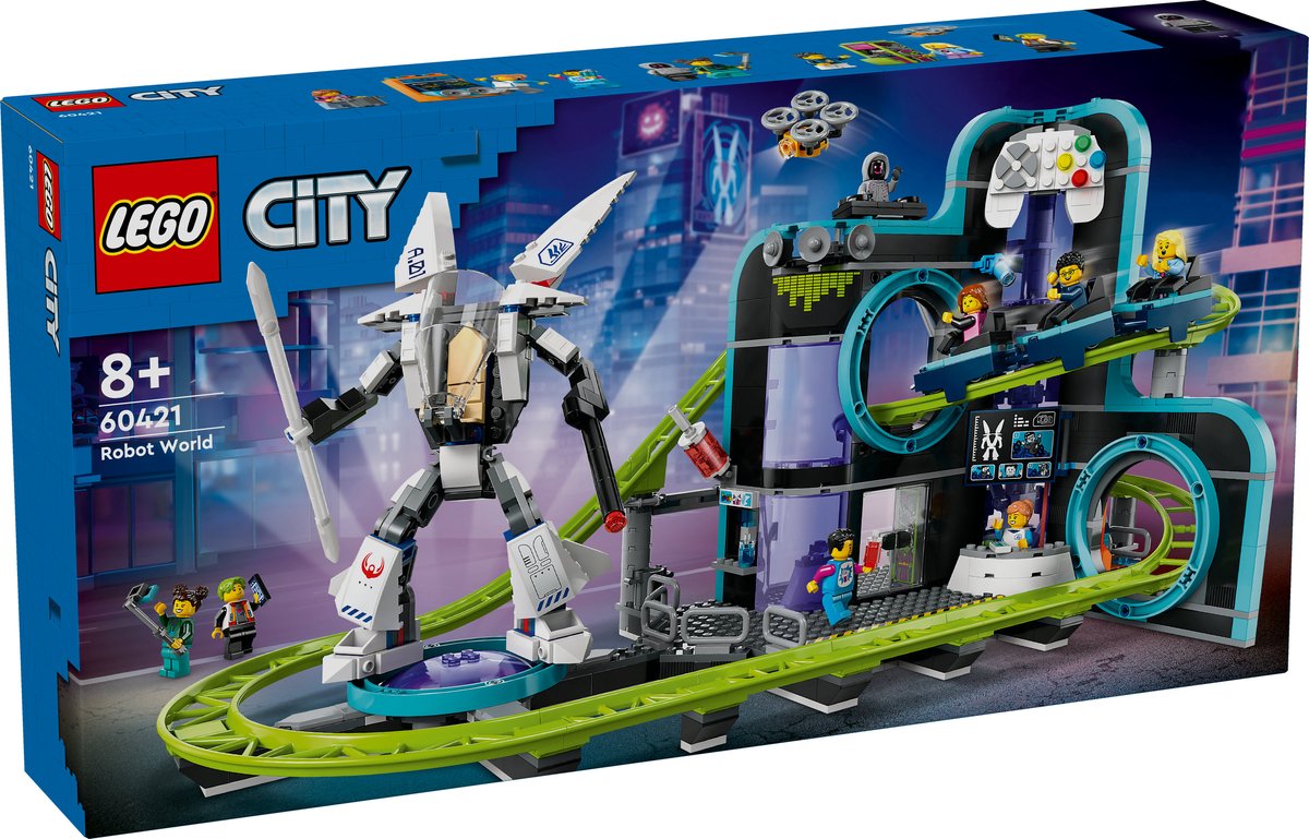 LEGO City Achtbaan in Robotwereld - 60421