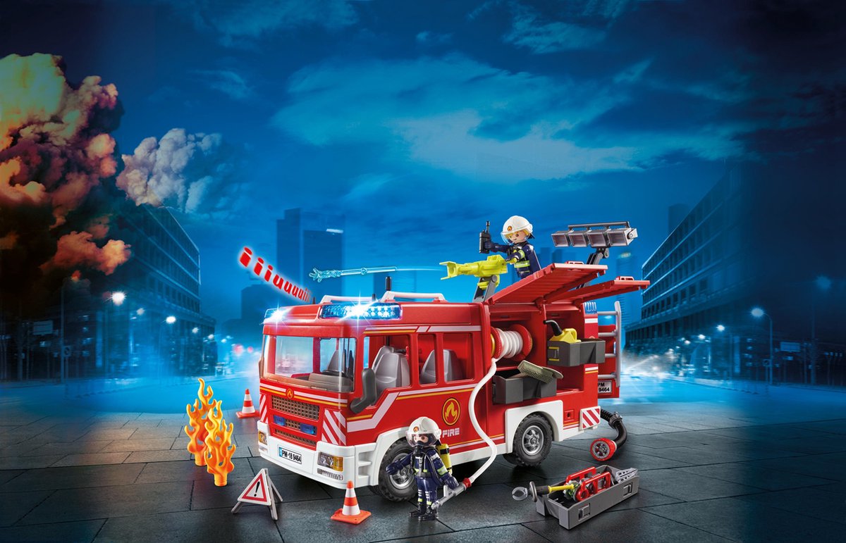 PLAYMOBIL City Action Brandweer Interventiewagen - 9464
