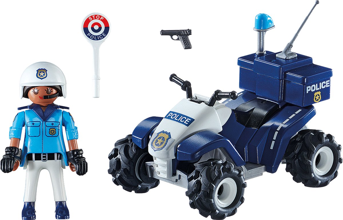PLAYMOBIL City Action Racepiloot met Quad - 71093