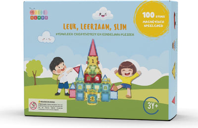 Gladi Magnetische Speelset 103-delig voor 3-12 jaar