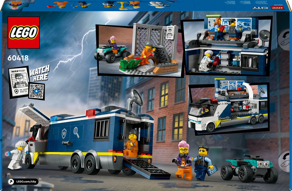 LEGO City Mobiel Politielaboratorium - 60418