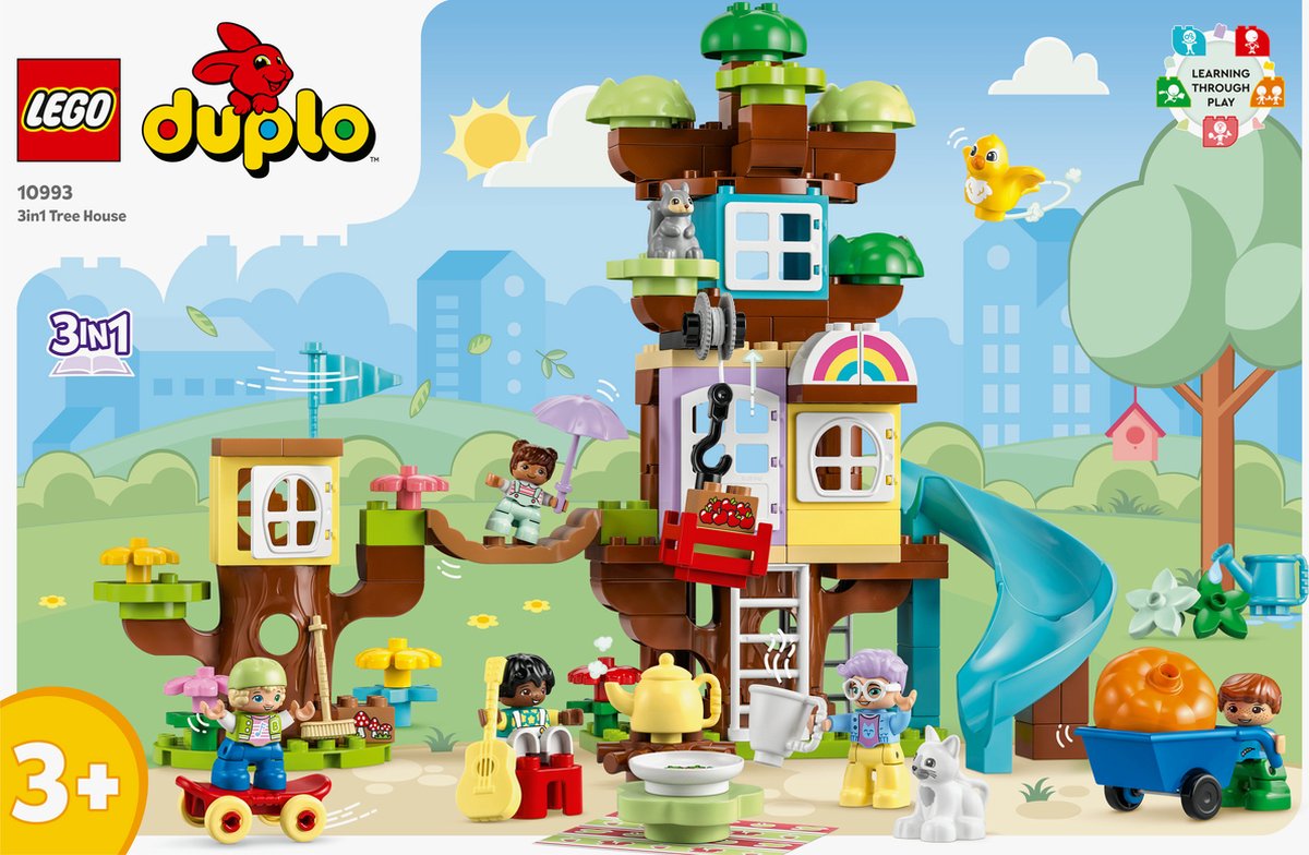 LEGO DUPLO 3in1 Boomhut Speelset voor Peuters - 10993