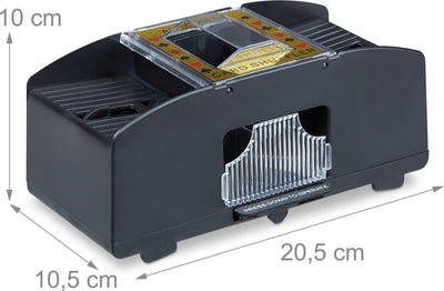 Relaxdays Automatische Kaartenschudder voor 2 Decks