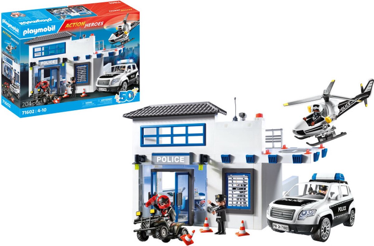 PLAYMOBIL Politiebureau met Voertuigen - 71602