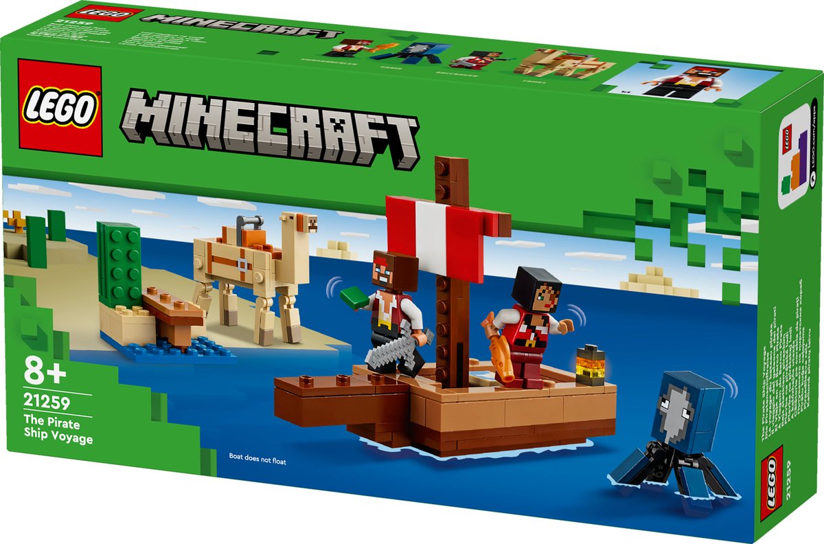 LEGO Minecraft Piratenschip Avontuur - 21259