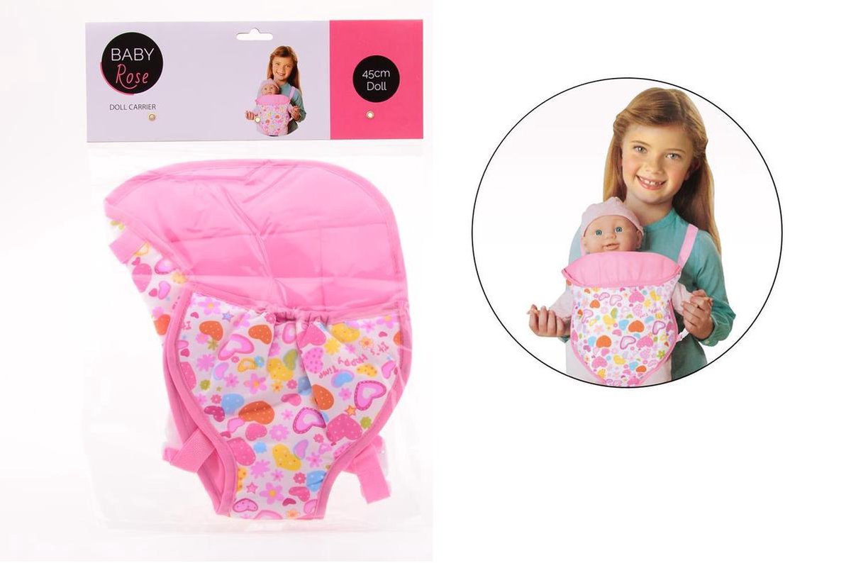 Johntoy 2-in-1 Deluxe Baby Draagzak Baby Rose