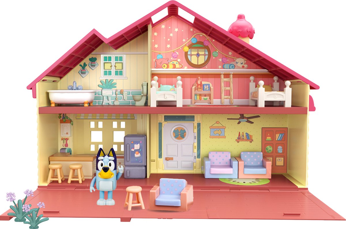Moose Toys Bluey Maisonnette met 4 Kamers & Accessoires