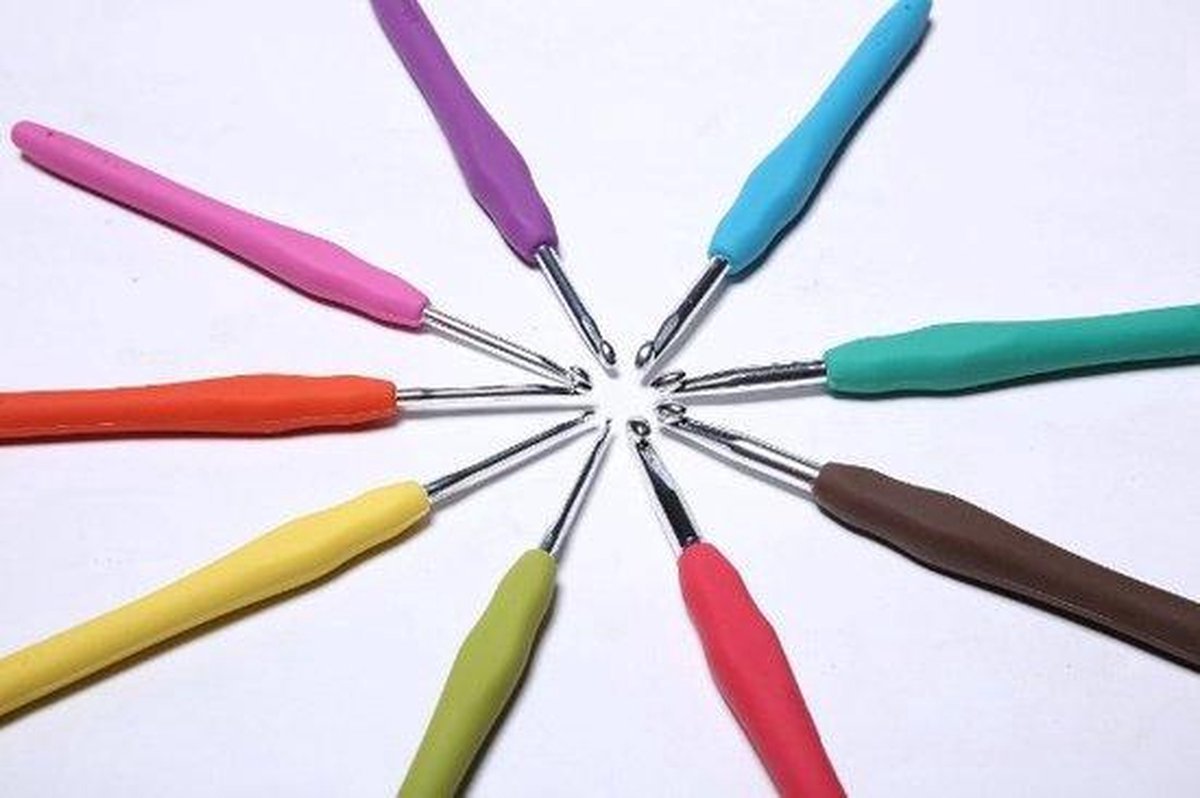 Sans Marque Ergonomische Haaknaaldenset 9-delig