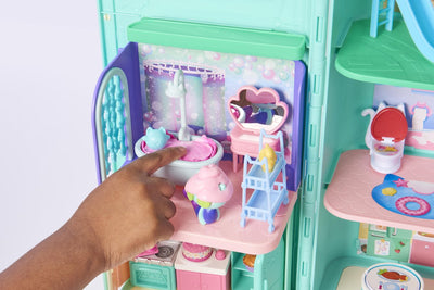 Gabby's Poppenhuis Primp & Pamper Badkamerset met Katfiguur