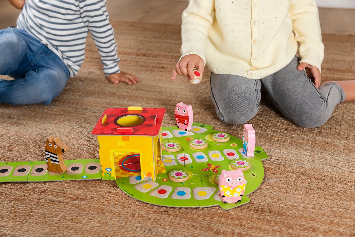 Goula 3 Kleine Biggetjes Houten Spel