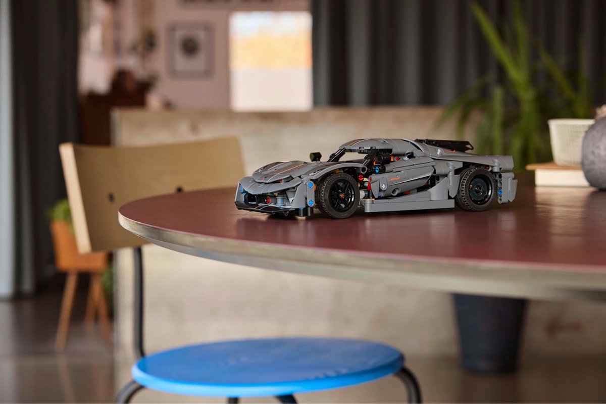 LEGO Technic Koenigsegg Jesko Hypercar Grijs - 42173