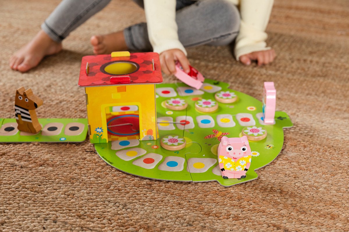 Goula 3 Kleine Biggetjes Houten Spel