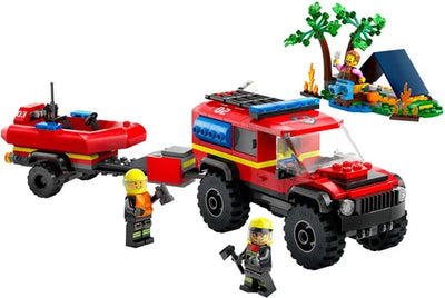 LEGO City 4x4 Brandweerwagen met Reddingsboot - 60412