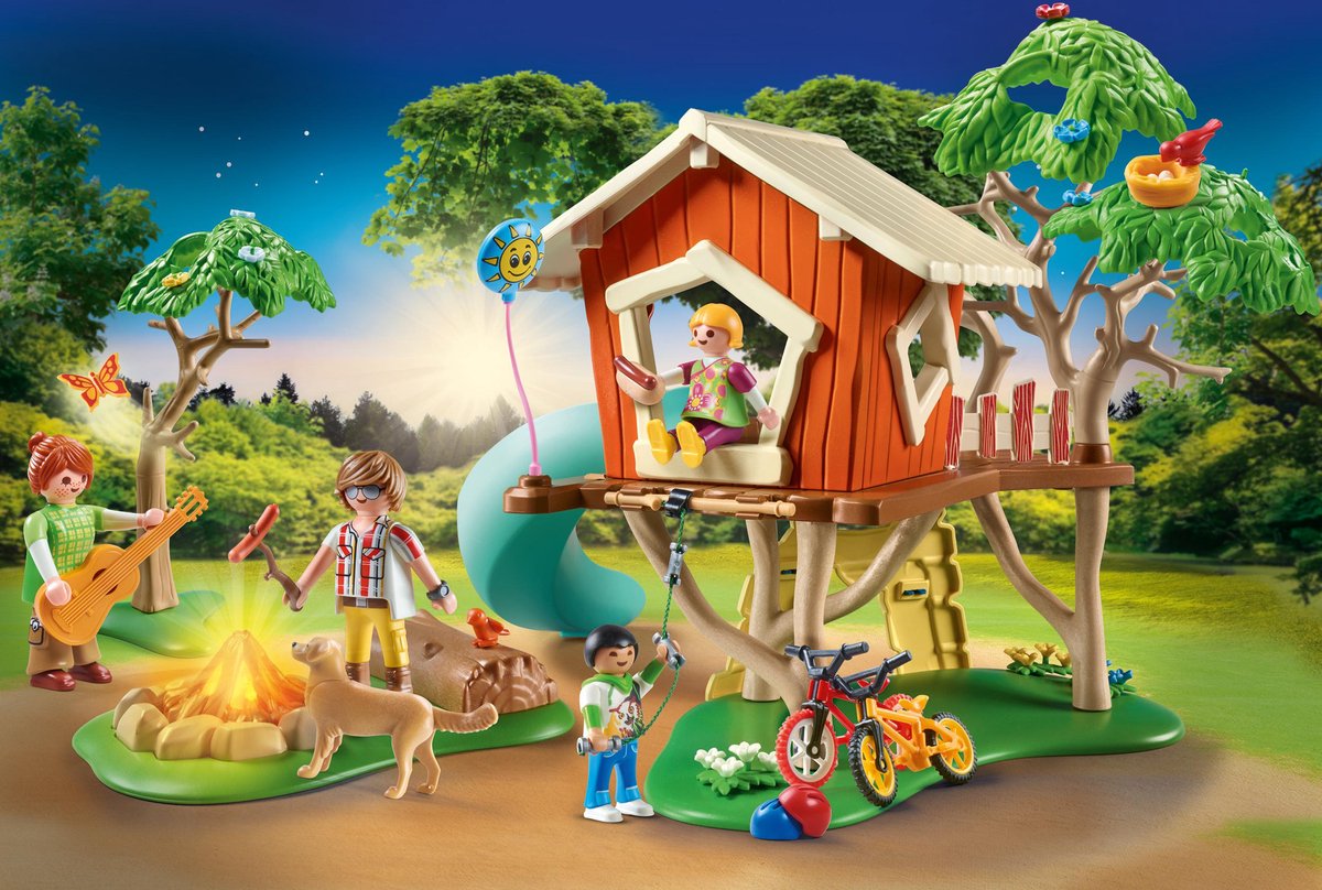 PLAYMOBIL Family Fun Boomhut met Glijbaan - 71001
